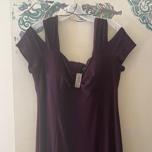 Plum gown